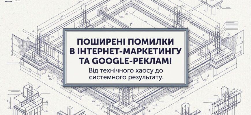 Поширені помилки в інтернет-маркетингу та Google-реклам